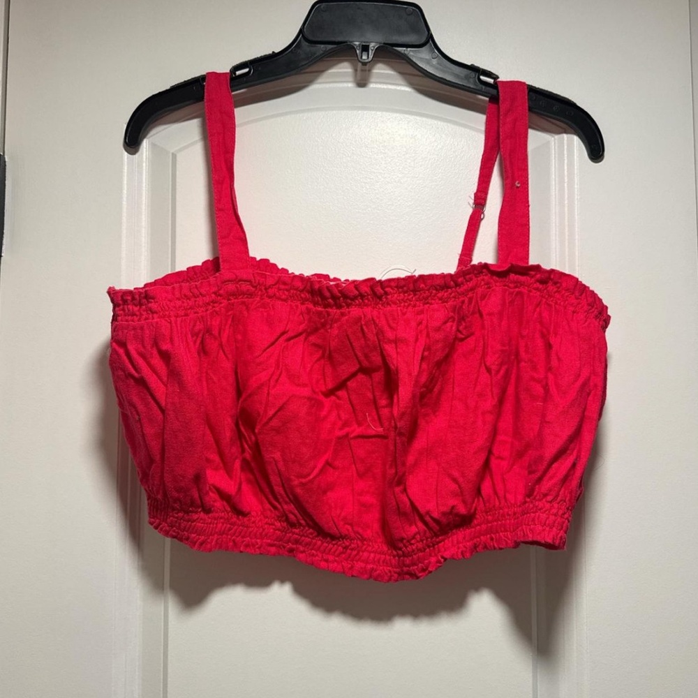 Abercrombie & Fitch Bold Pink Crop Top